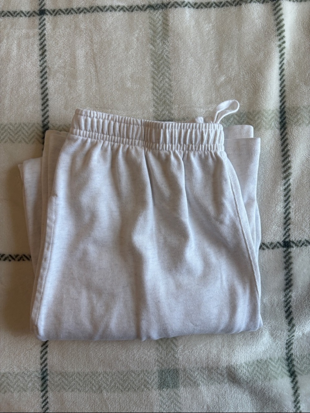 Brandy Melville White Wide Leg Drawstring Pants